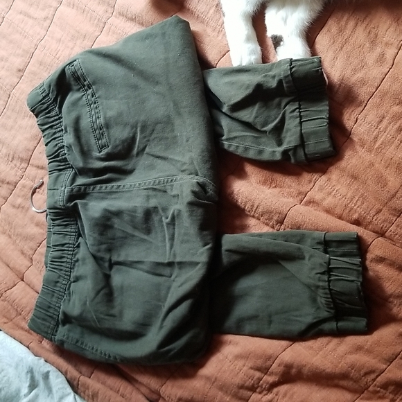 Fitted Green Jogger Pants - Picture 4 of 5